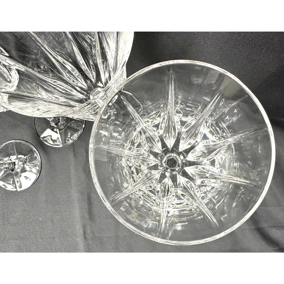 Noritake VENDOME Elegant Crystal Water Goblets Retired-8 5/8" Set of 4-Stunning! - Picture 9 of 9